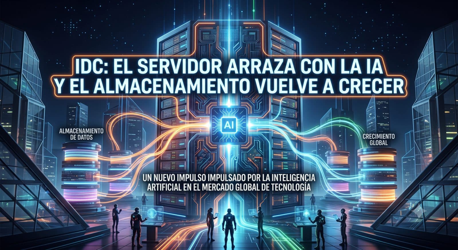 IDC: el servidor arrasa con la IA y el almacenamiento vuelve a crecer