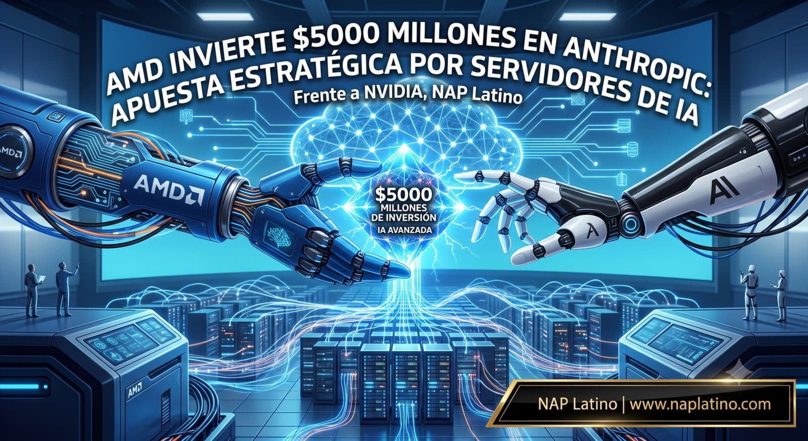 AMD invierte $5.000 millones en Anthropic y apuesta por los servidores de IA frente a Nvidia