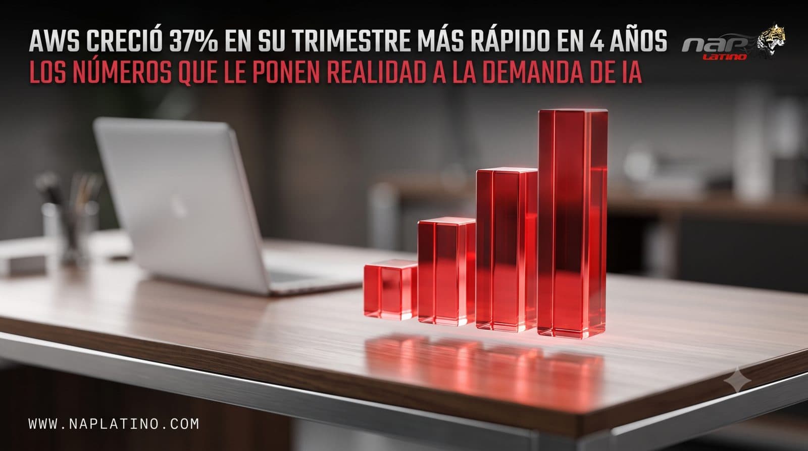AWS creció 37% en su trimestre más rápido en cuatro años: los resultados de Amazon le ponen números reales a la demanda de IA