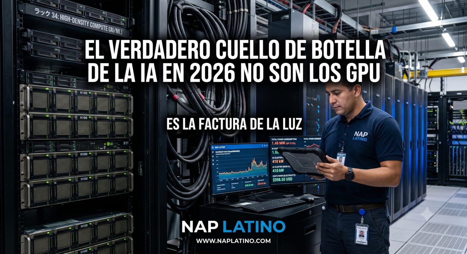 El verdadero cuello de botella de la IA en 2026 no son los GPU: es la factura de la luz